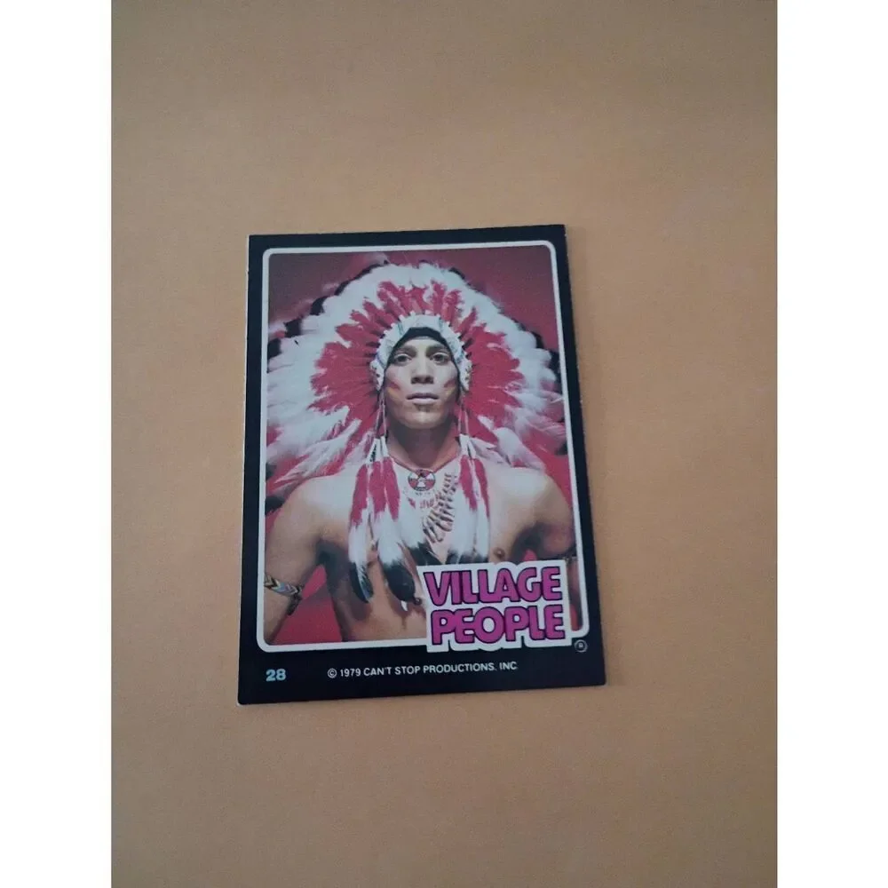 Vintage 1979 Village People Trading Card #28 Disco Era Vintage Music Collectible